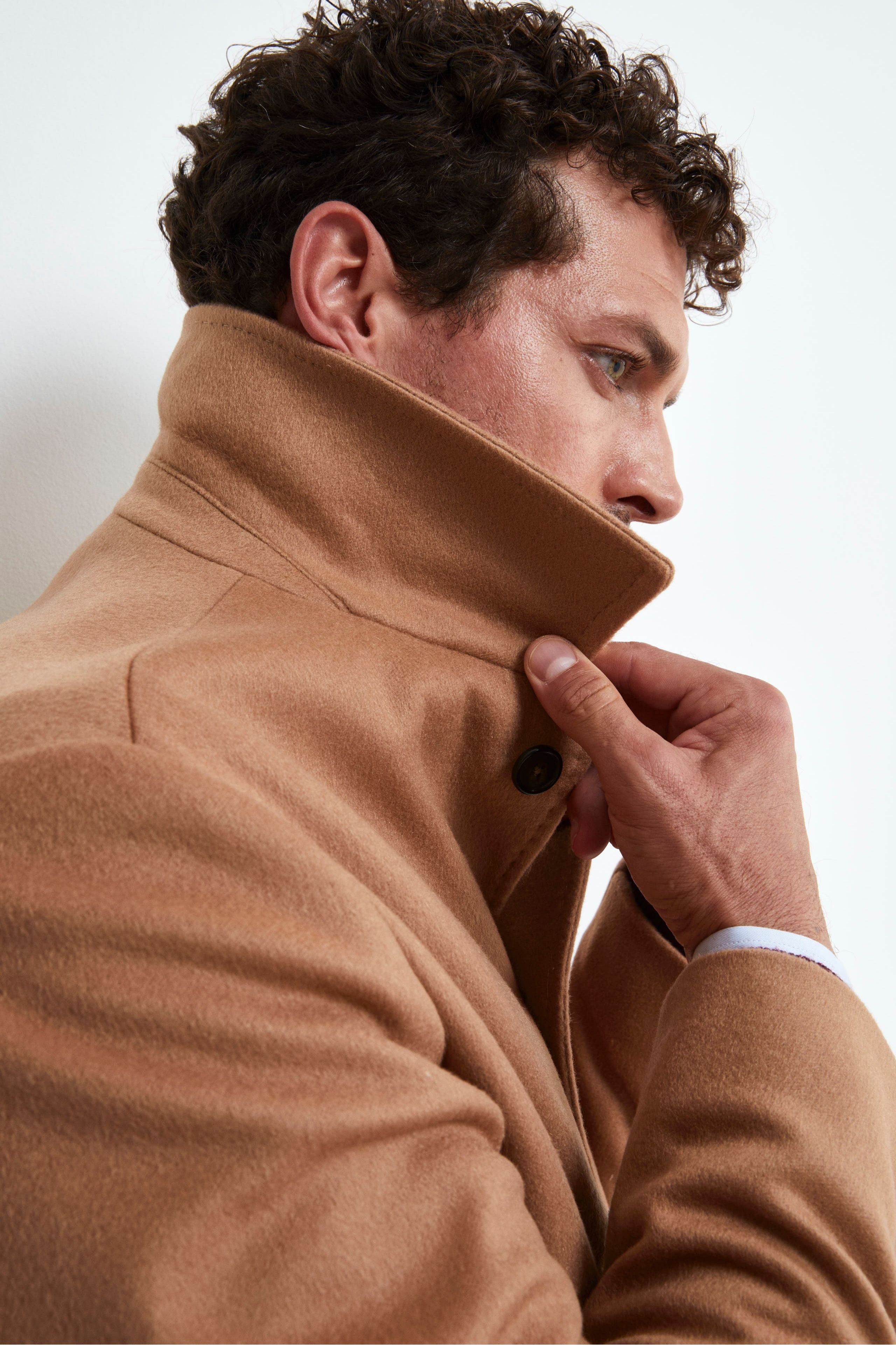 Lined Wool and Cashmere Coat - CAMEL