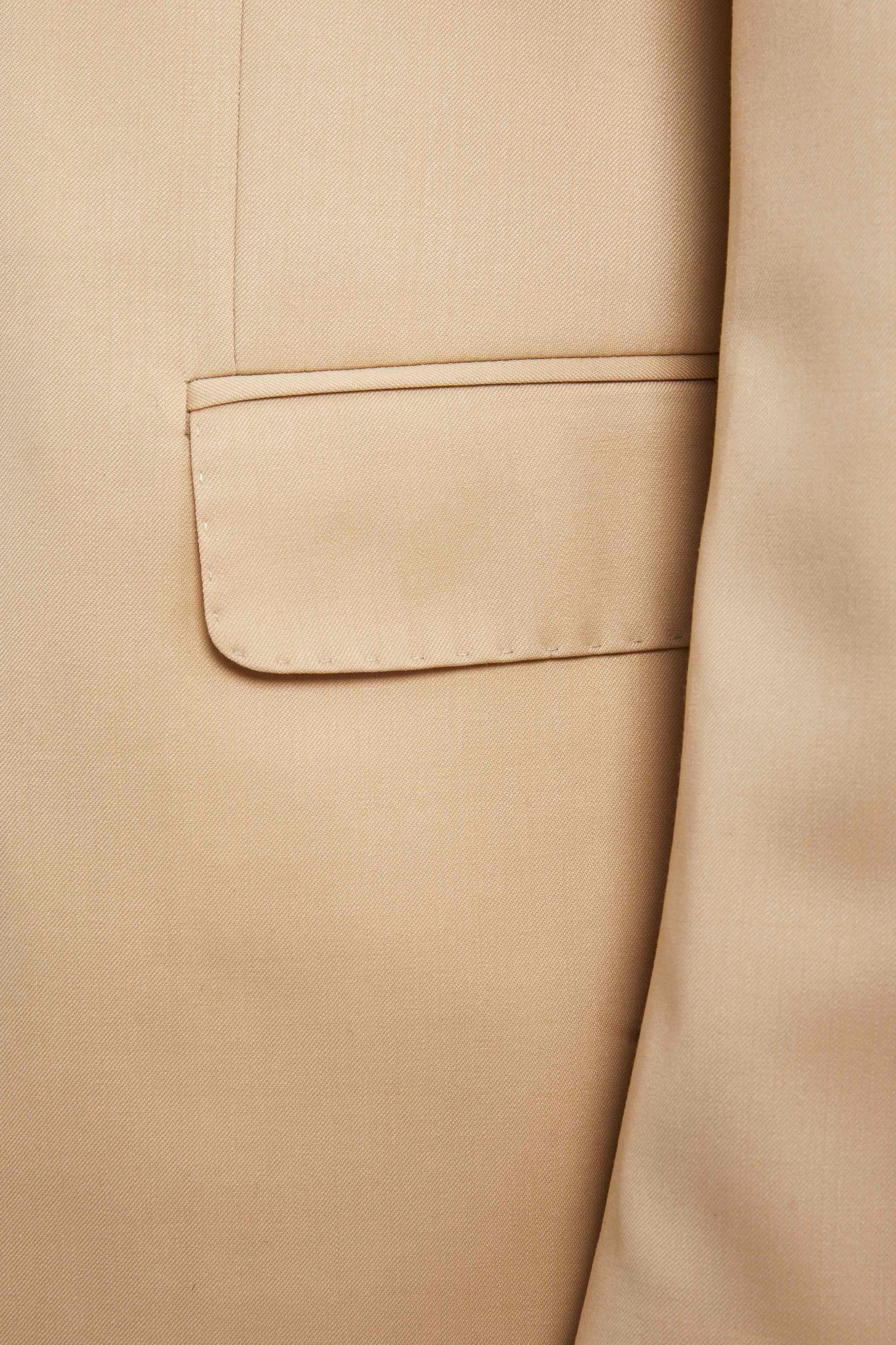 Structured Coloured Suit - Light brown