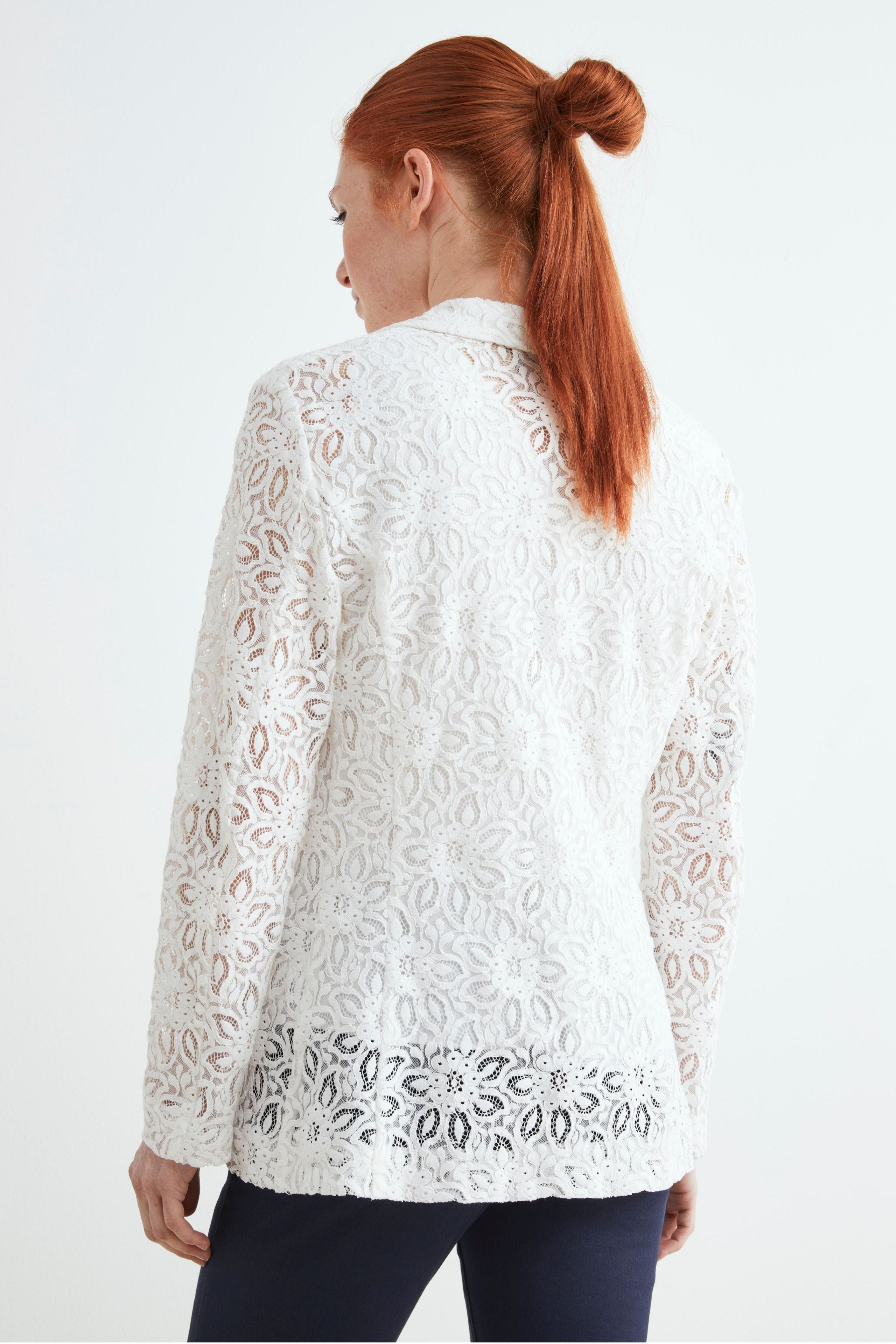 Lace jacket - WHITE