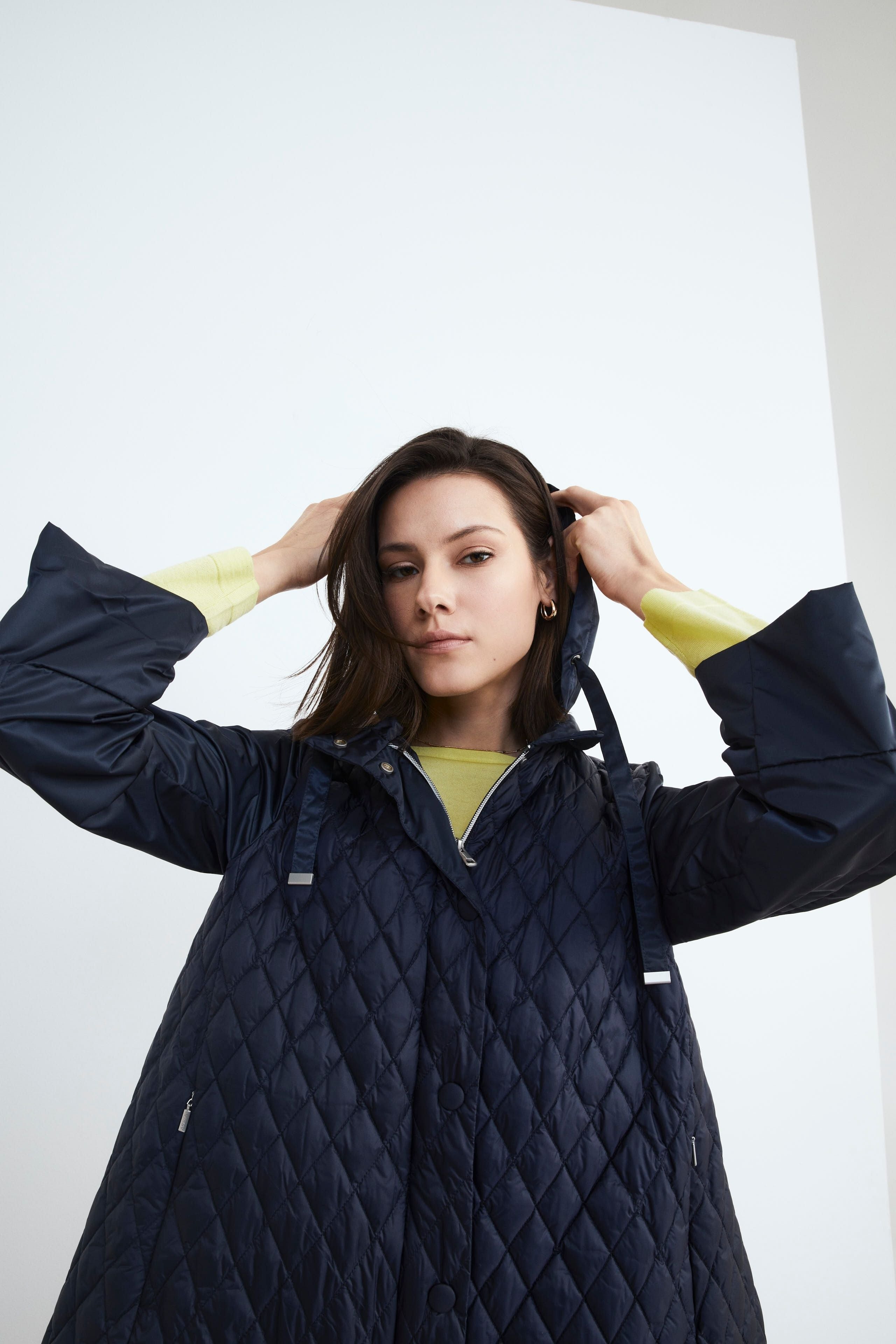 Padded women’s parka - BLUE