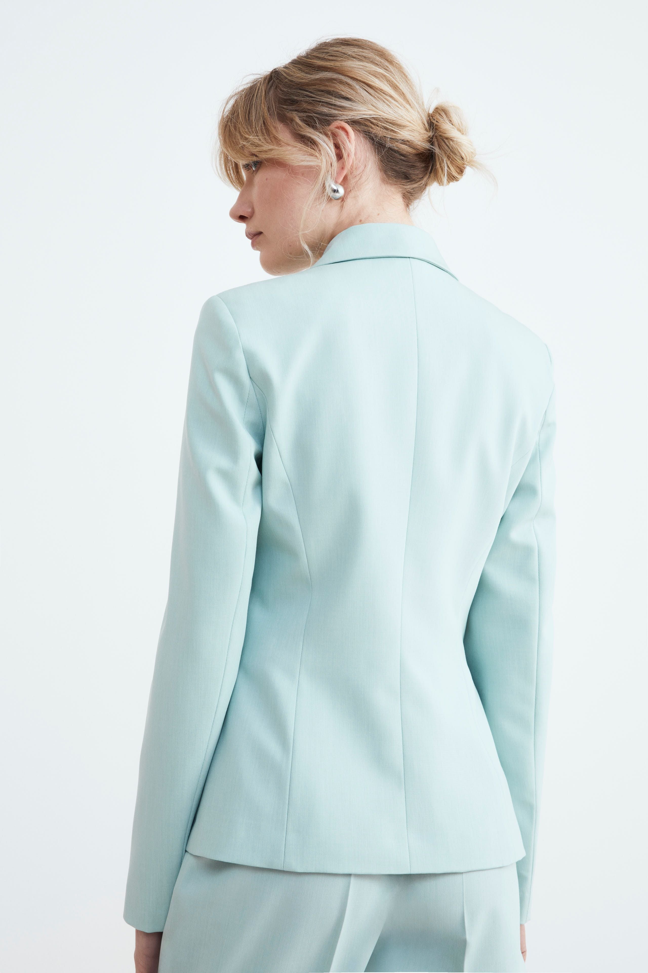 Elegant jacket - Aqua green