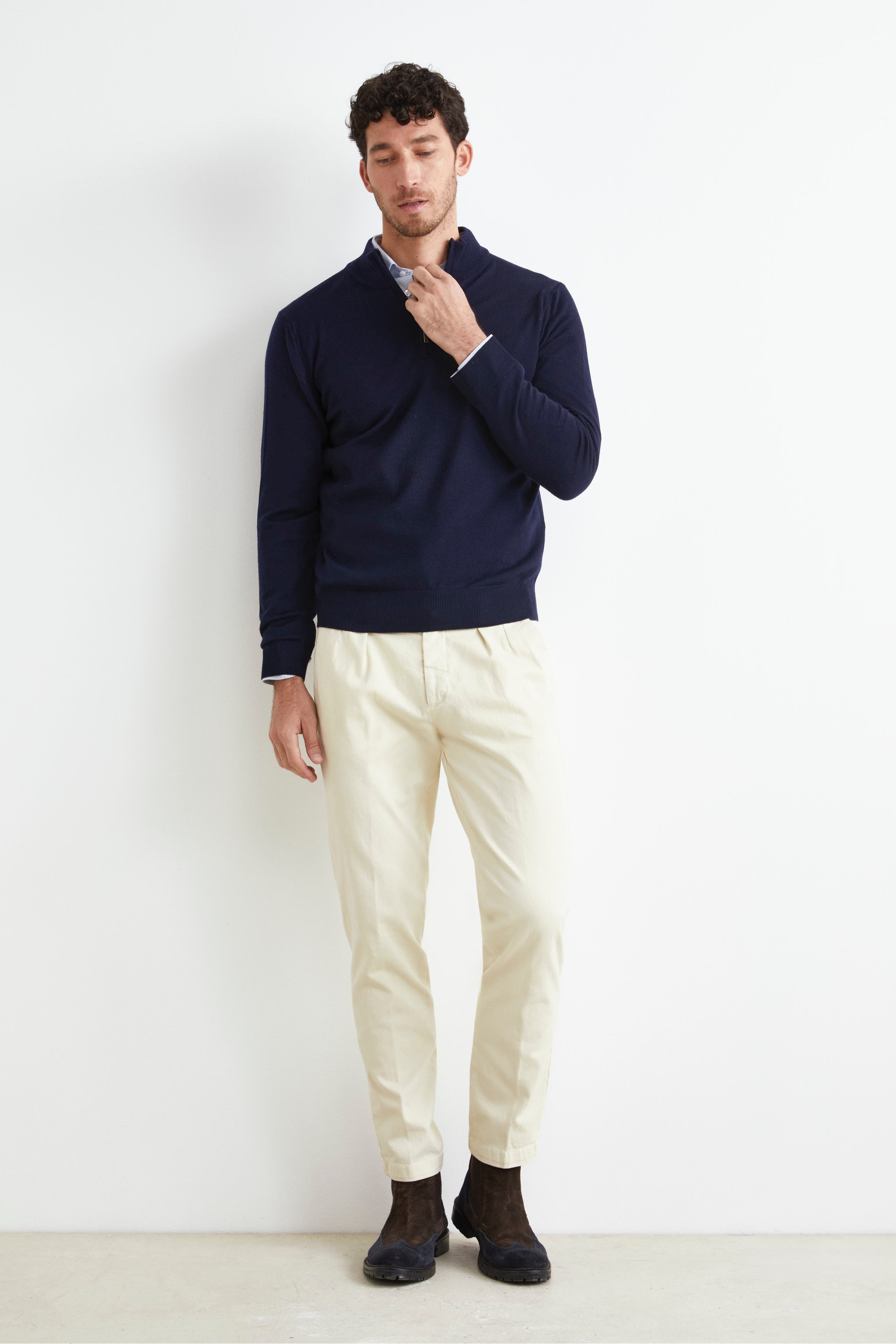 Pantalon Stretch Slim Fit - BLANC