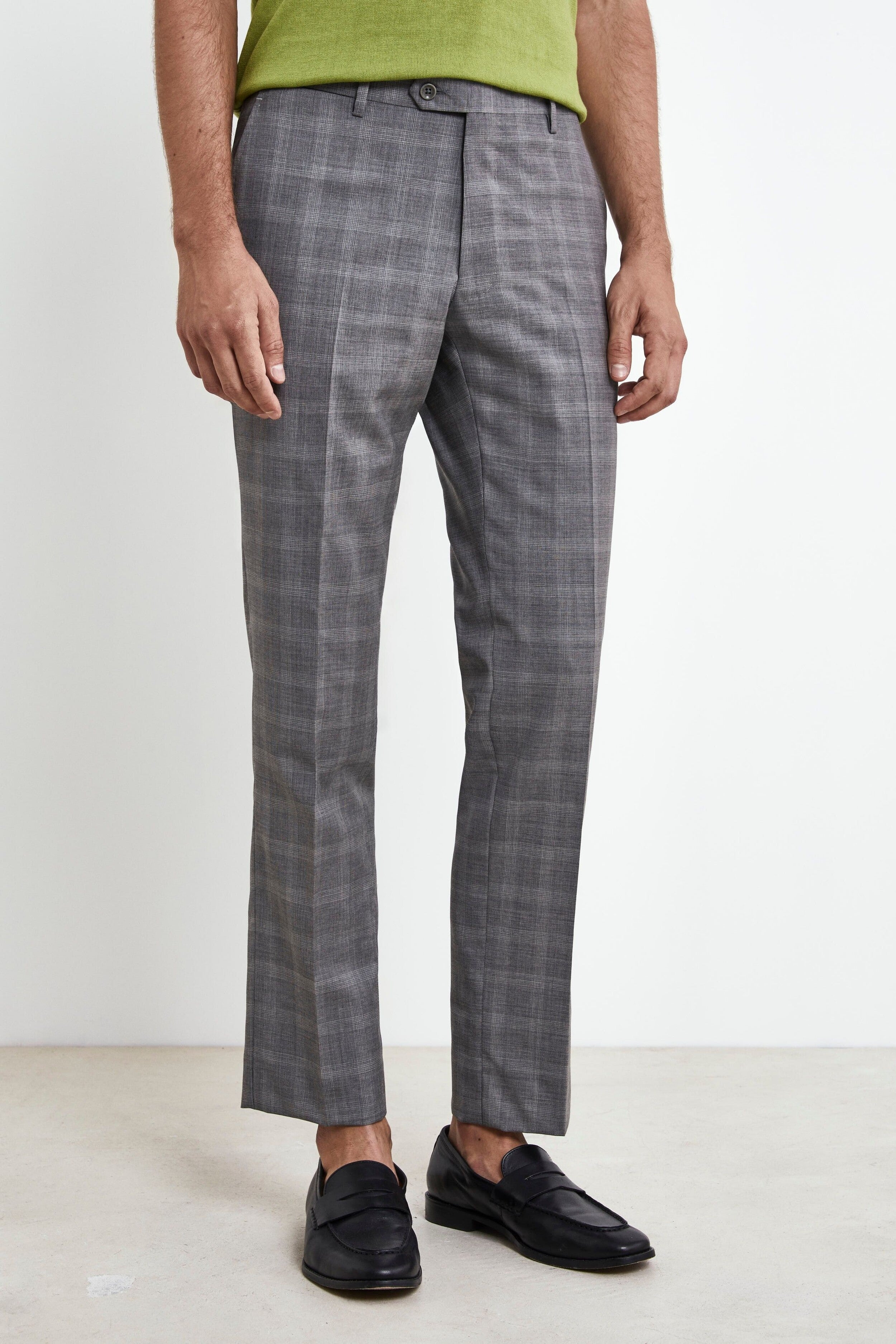 Grey Check Suit - GRAY WALES