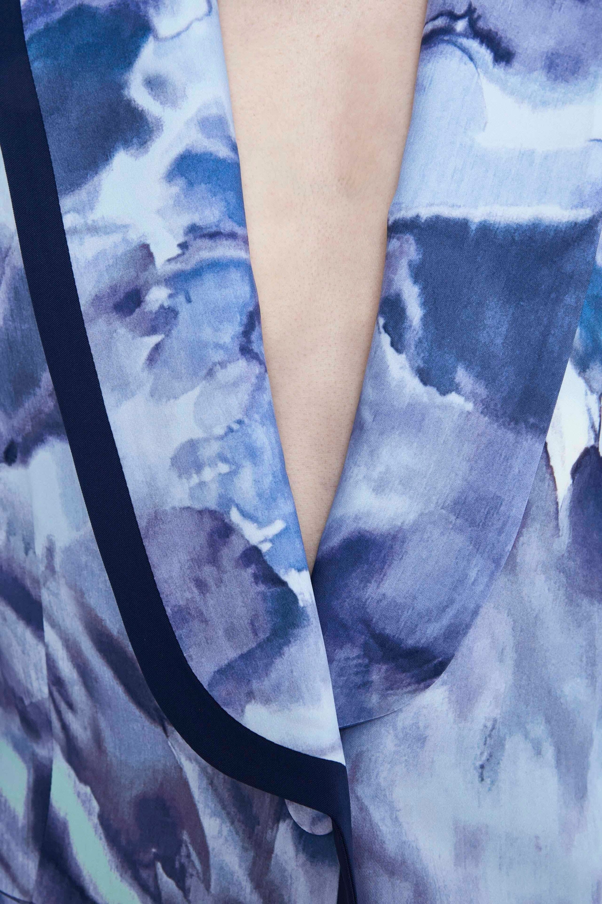 Veste fantaisie - Motif bleu