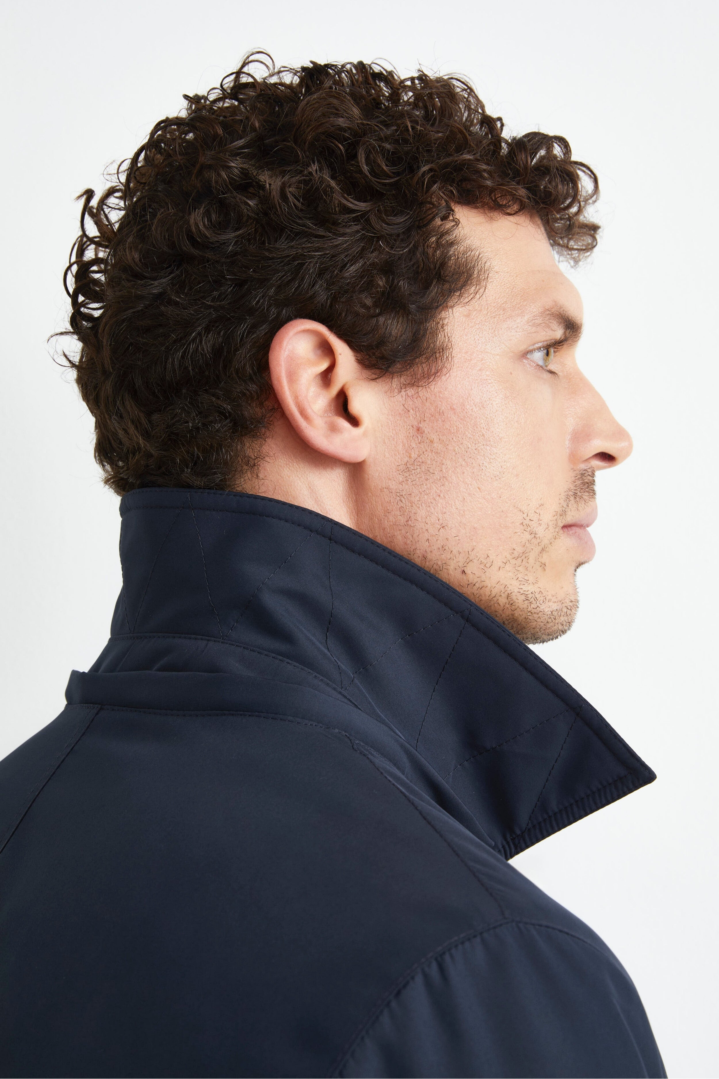 Jacket with Removable Hood - Midnight blue