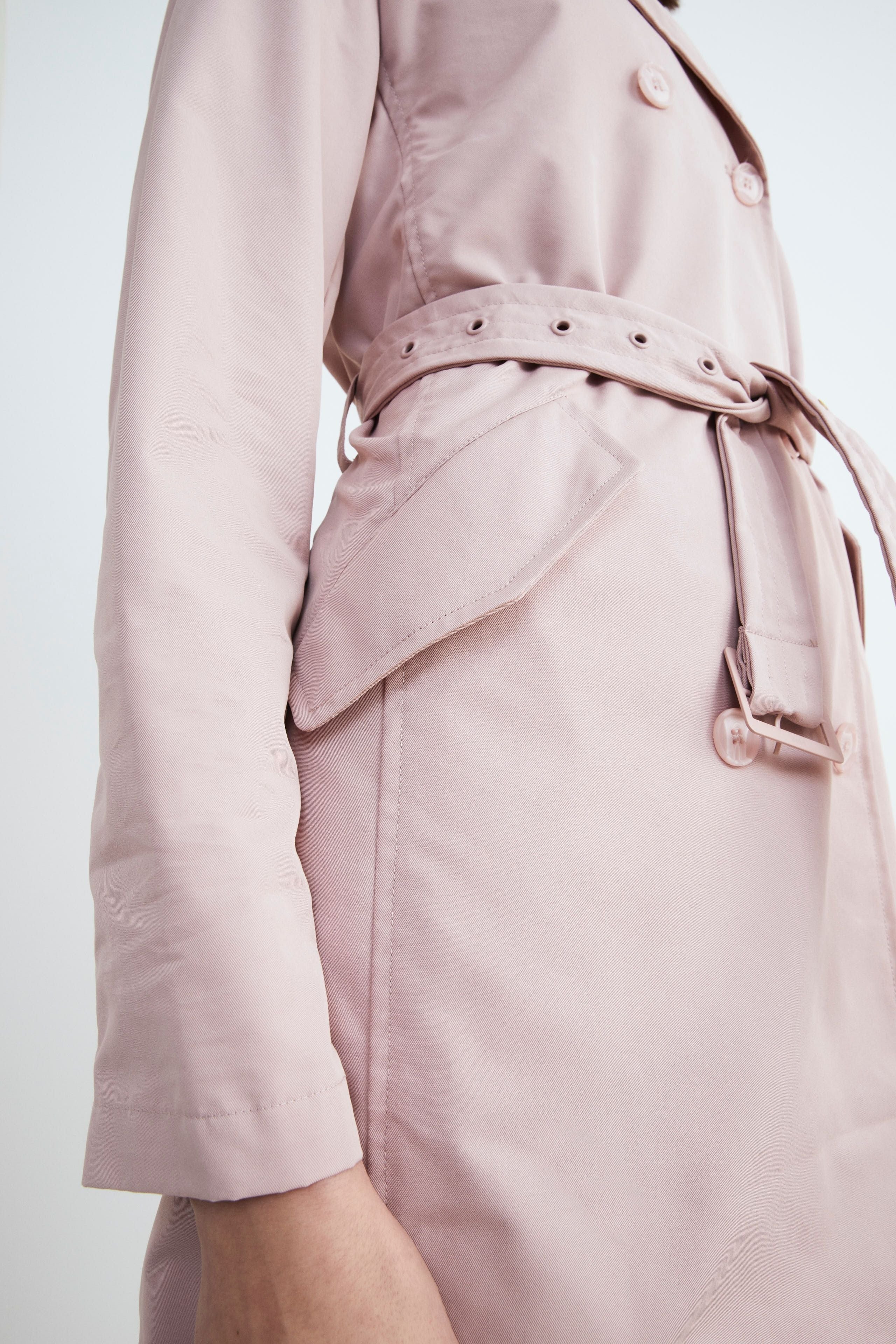 Elegant women’s trench coat - PINK