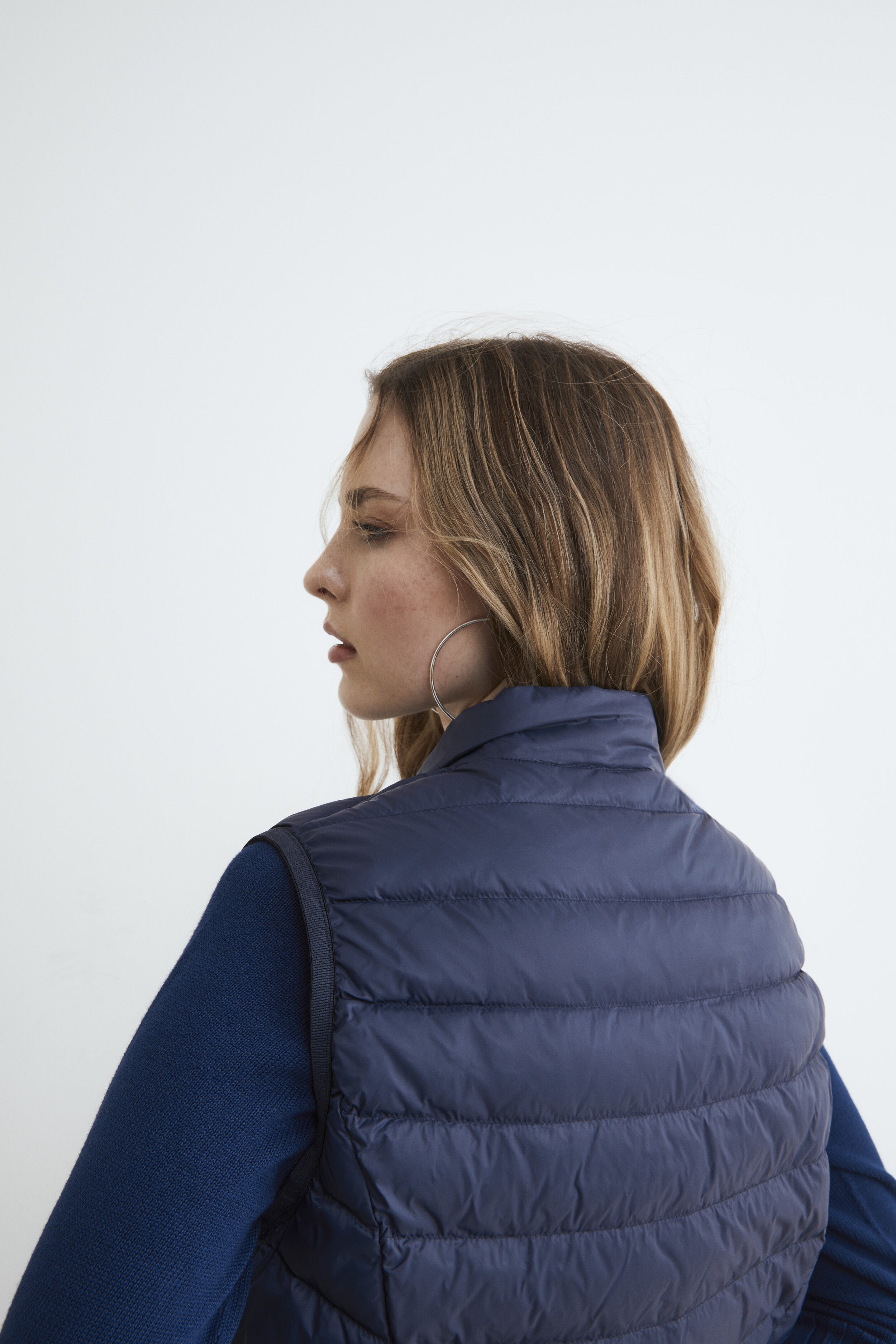 Women’s down vest - Navy blue