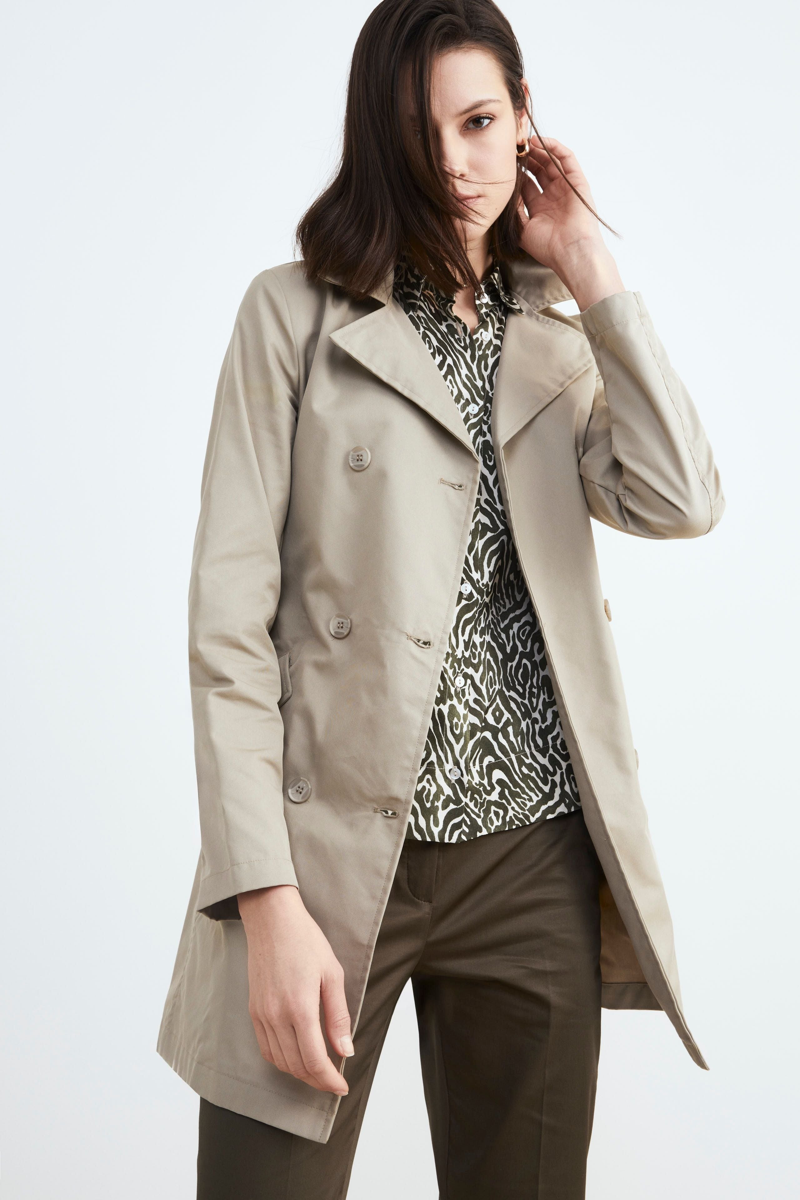 Élégant trench-coat pour femmes - Brun sable