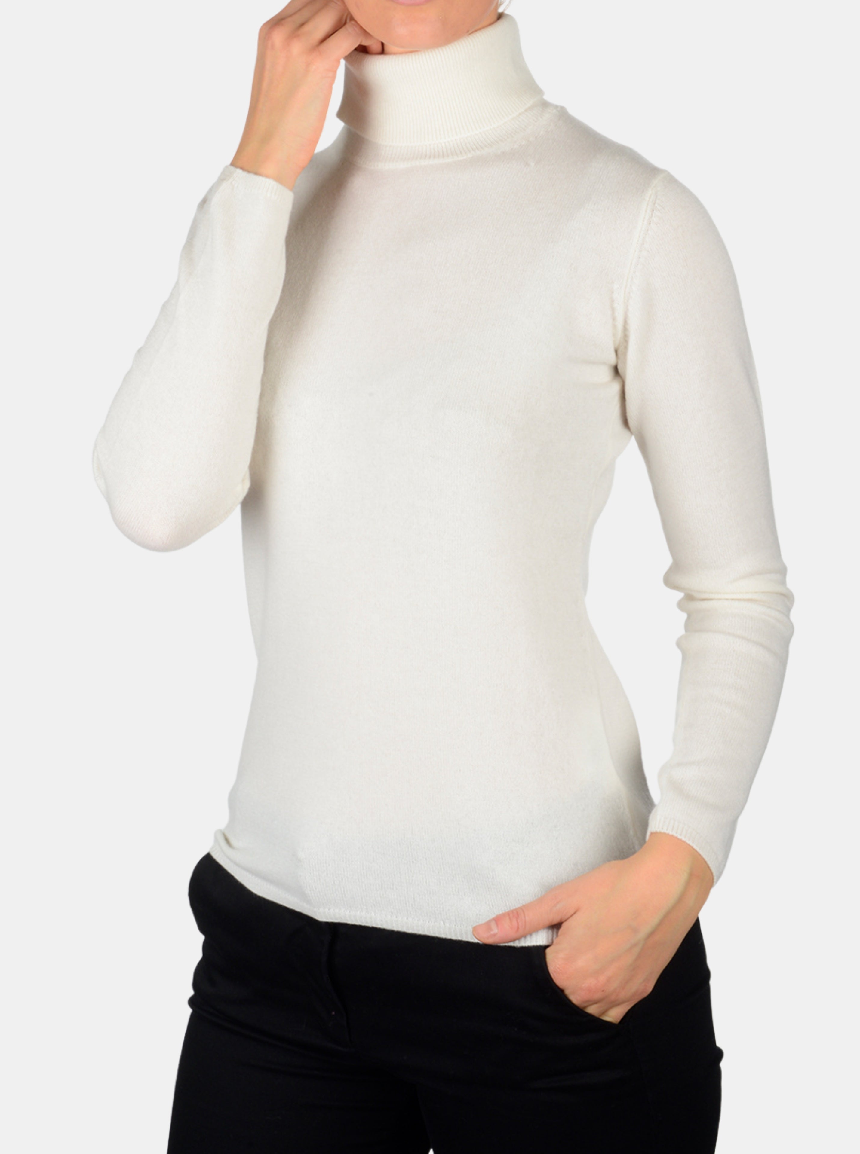 Wool turtleneck - ECRU