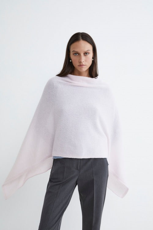 Cashmere cape - PINK