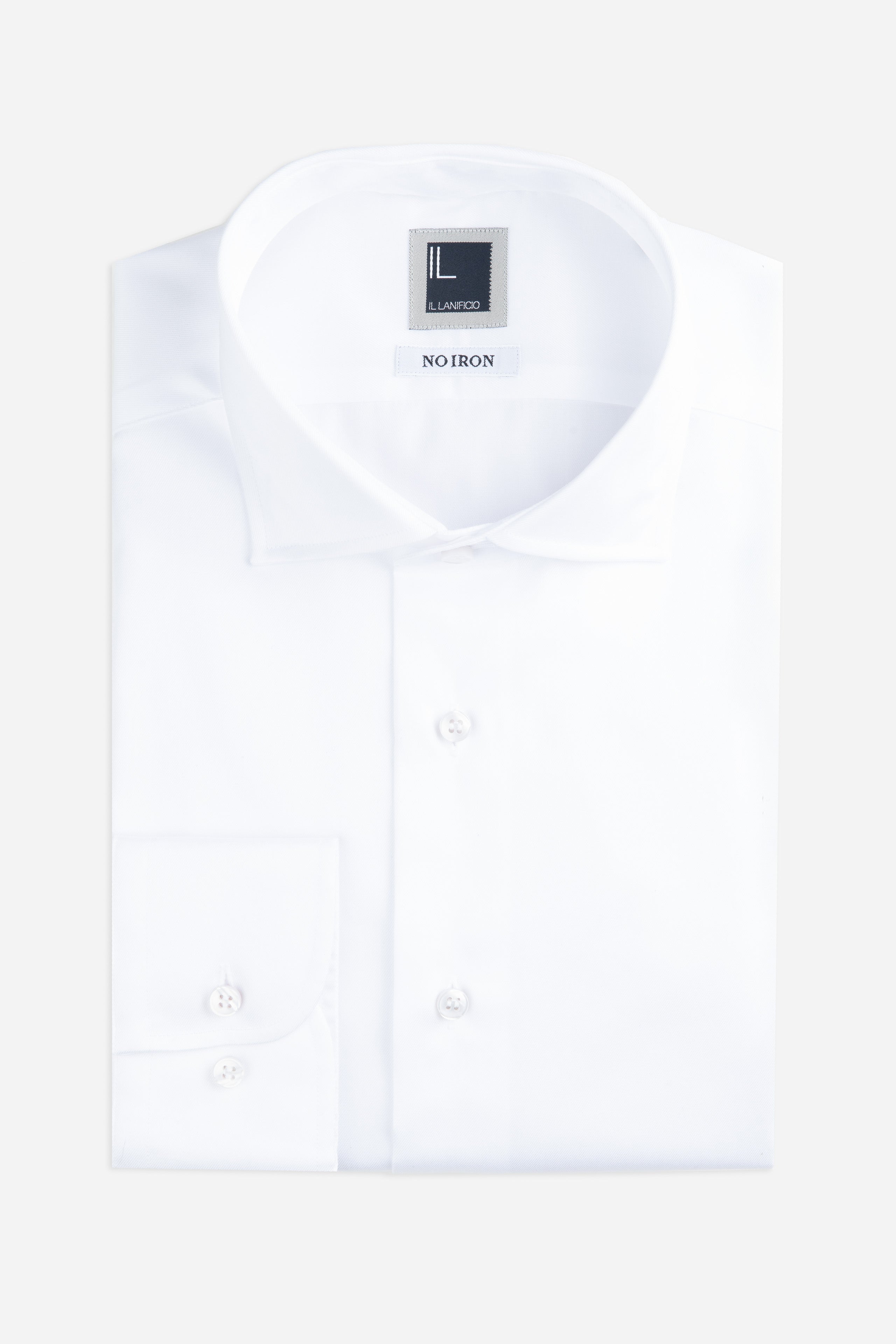 Easy iron slim shirt - WHITE