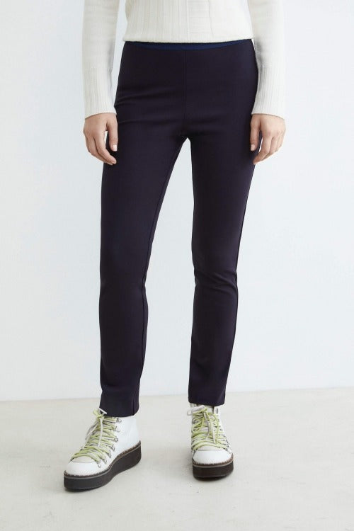 Trousers with elastic - Midnight blue