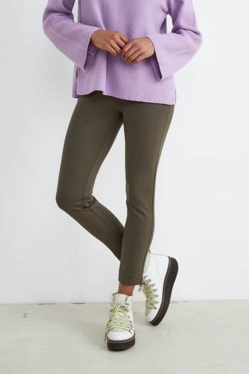 Trousers with elastic - Military green