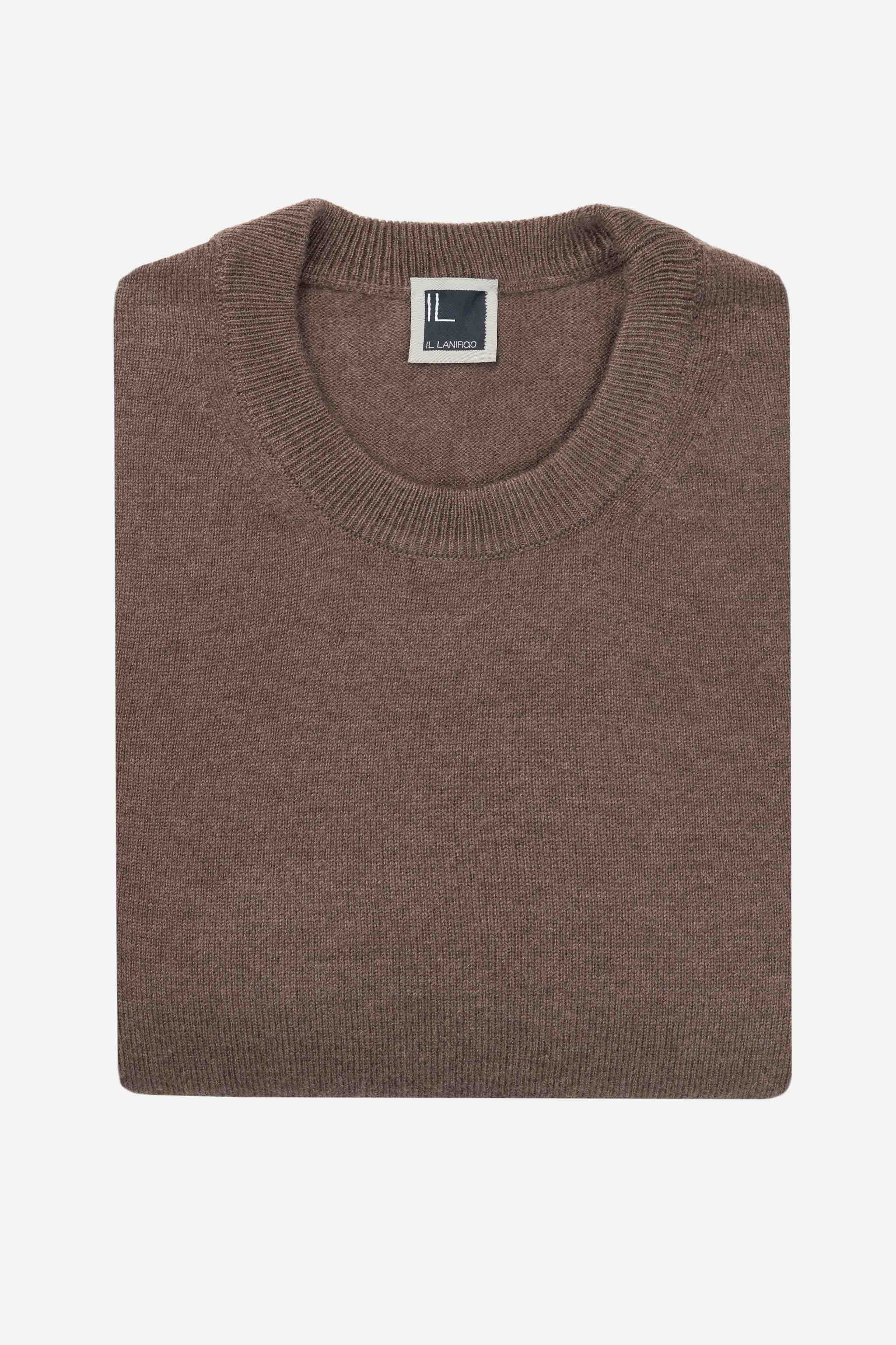 Cashmere crewneck sweater - Cacao brown