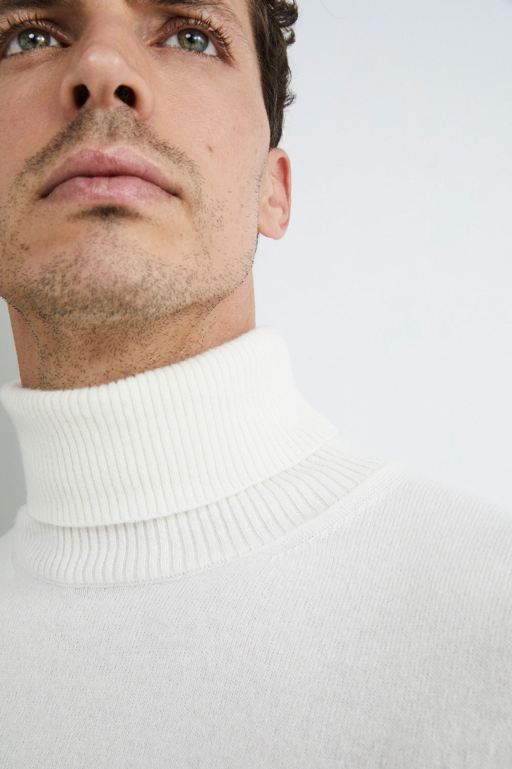 Cashmere turtleneck - Cream white