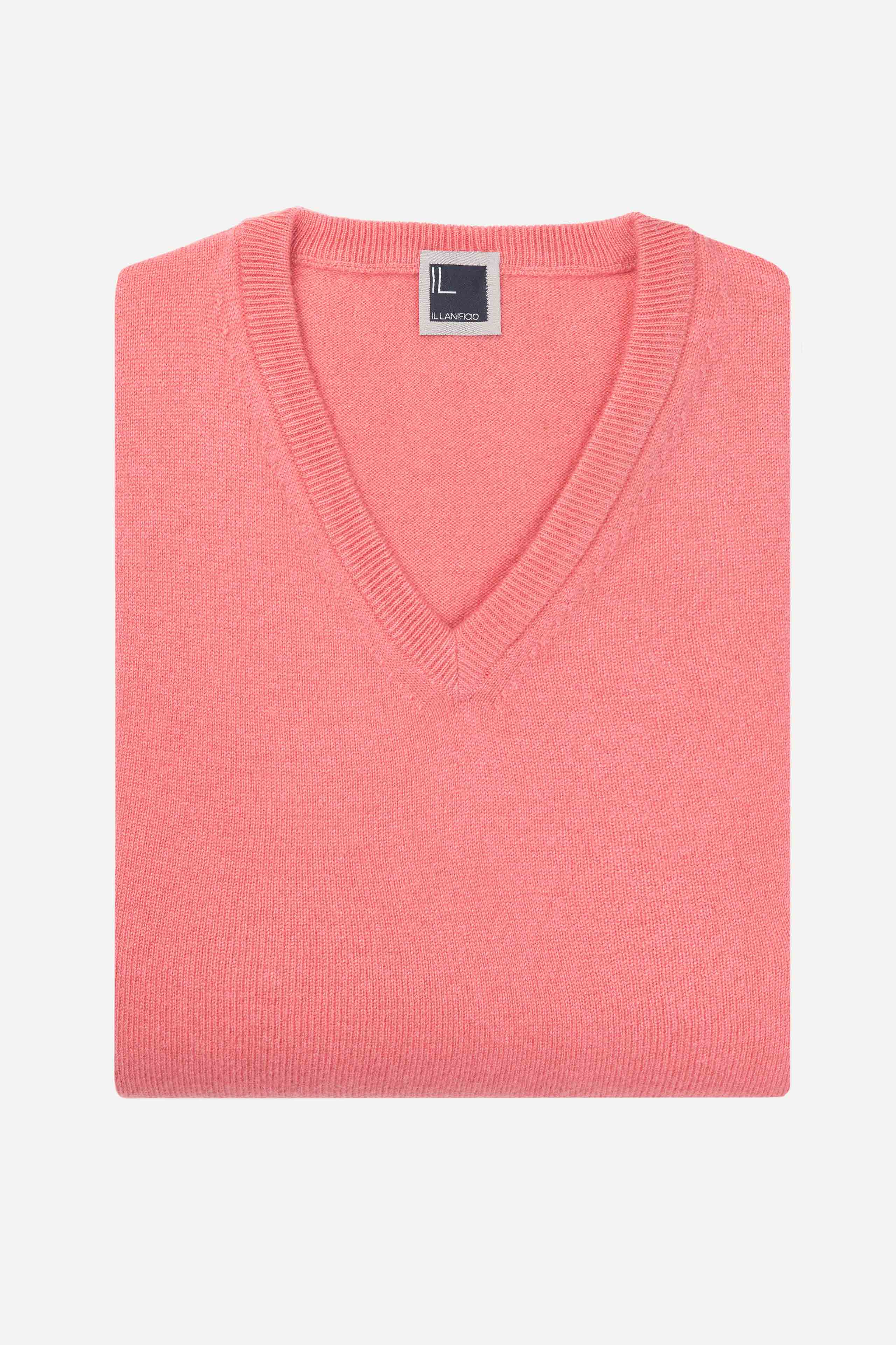 V-neck sweater in cashmere - ROSA