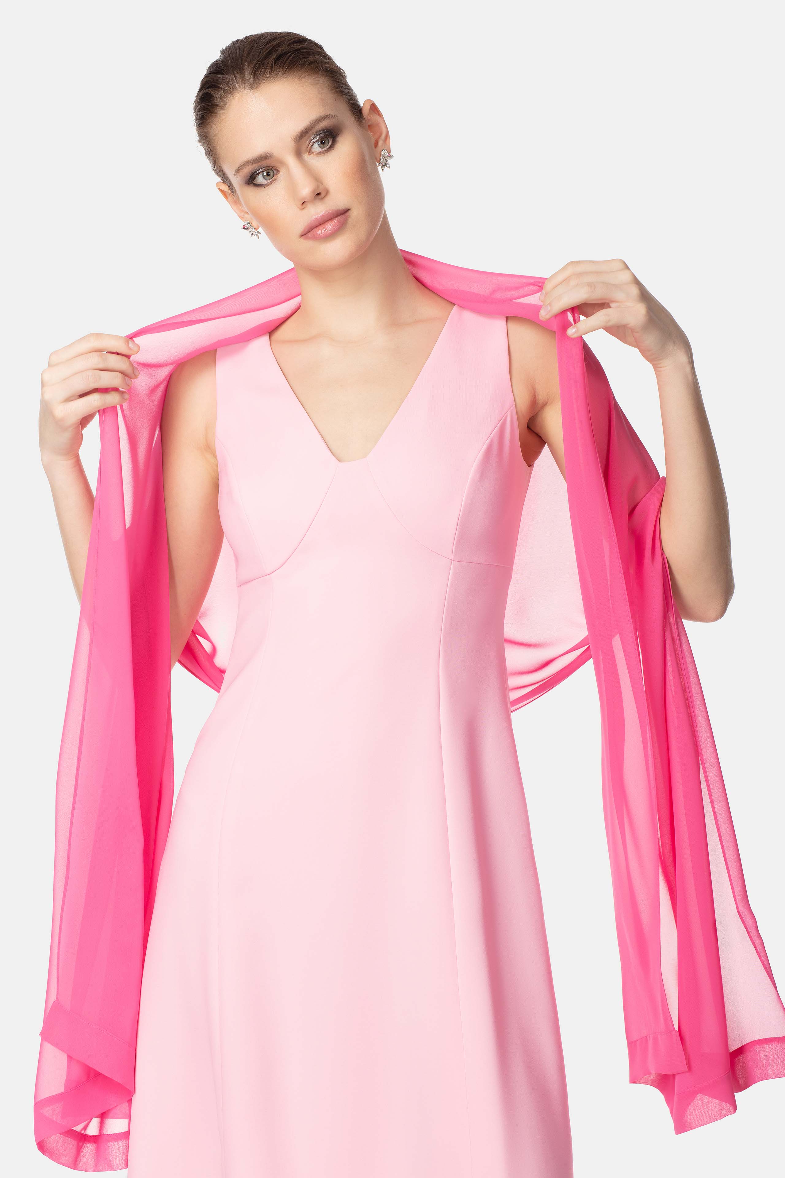 Lightweight chiffon scarf - AZALEA