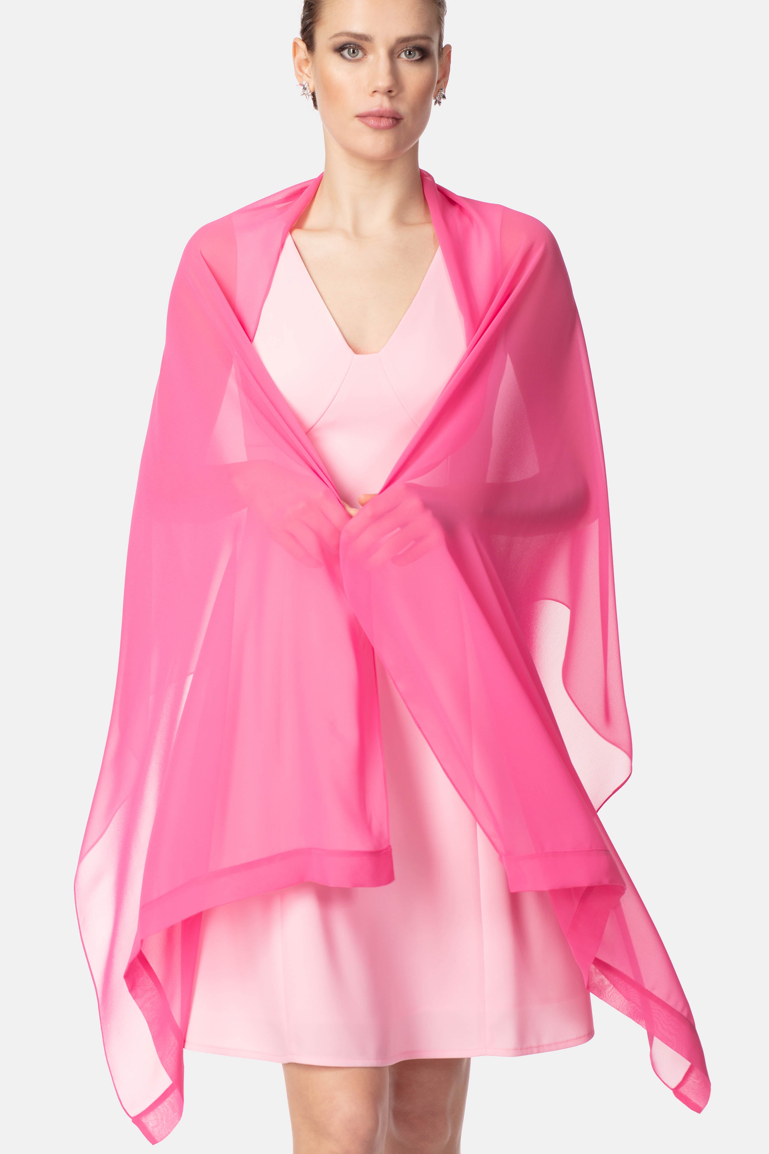 Lightweight chiffon scarf - AZALEA