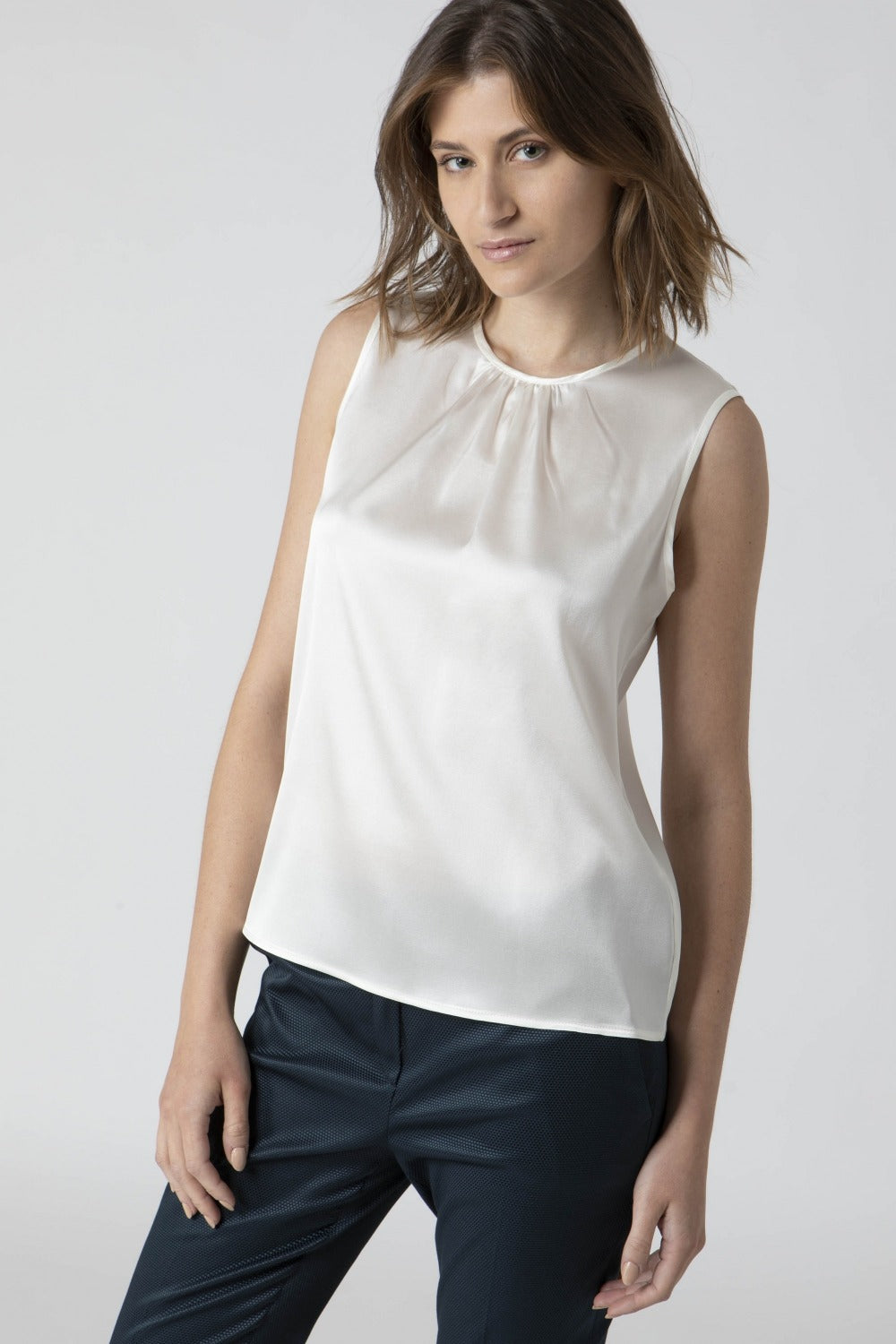 Silk Top - CREAM