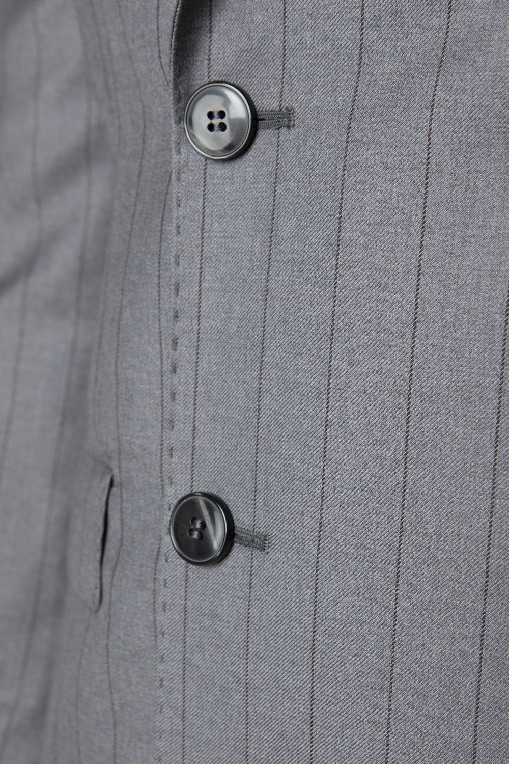 Blue double breasted suit - Grey pinstripe