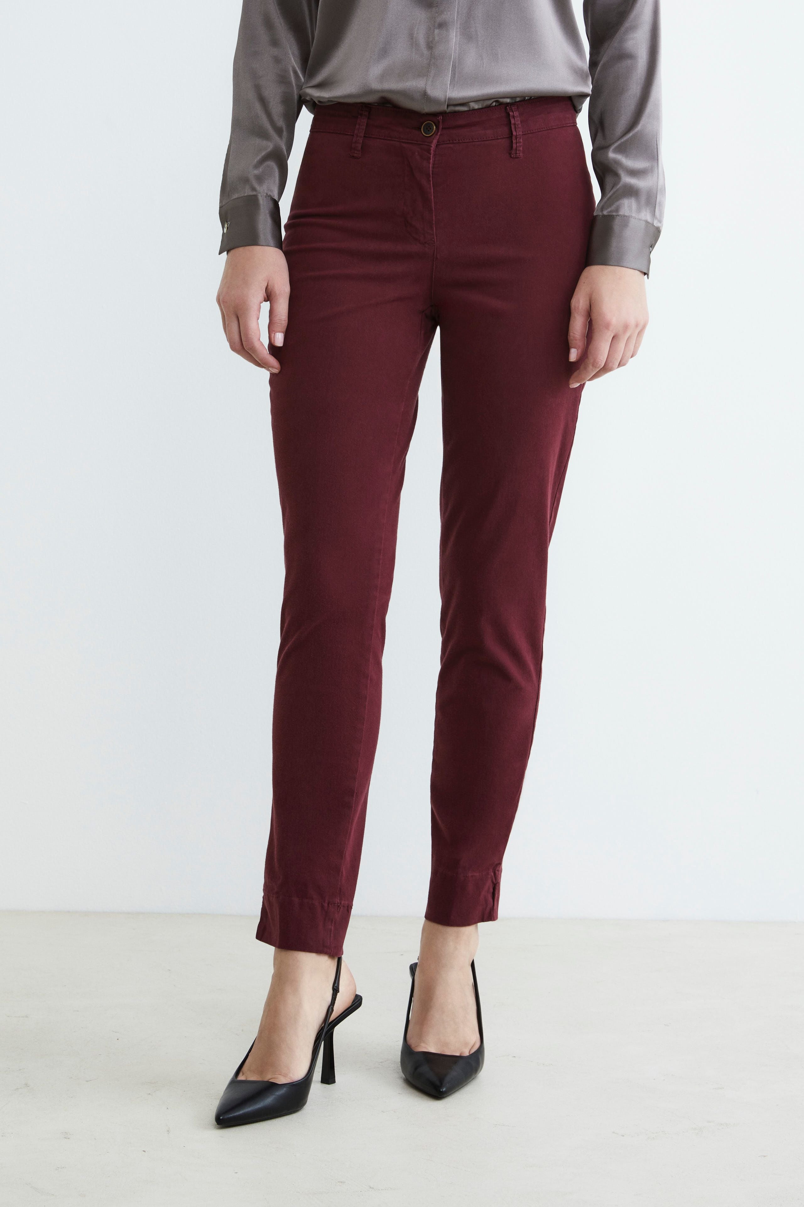 Classic women’s trousers - Burgundy