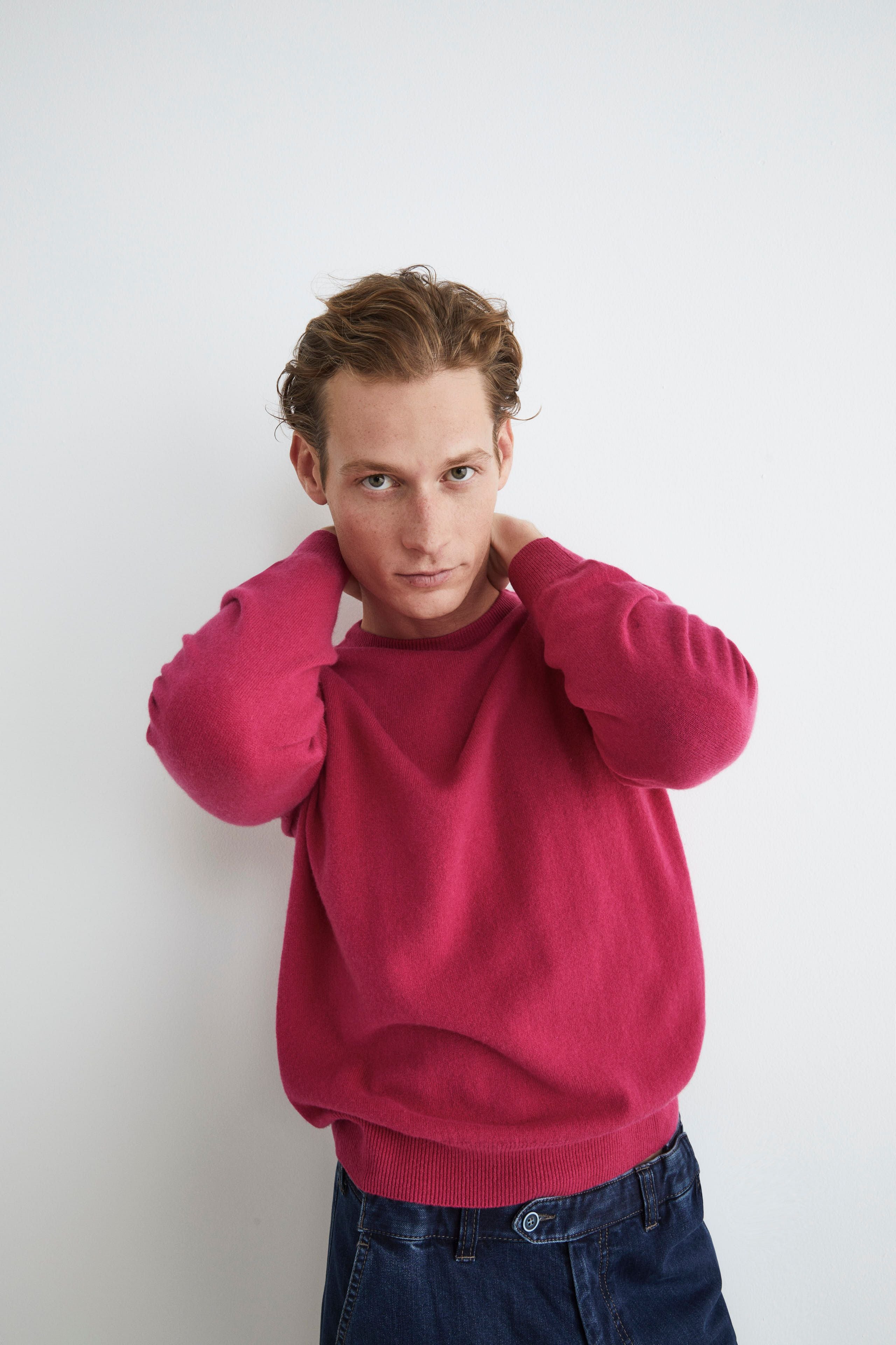 Fine cashmere sweater - Strawberry pink