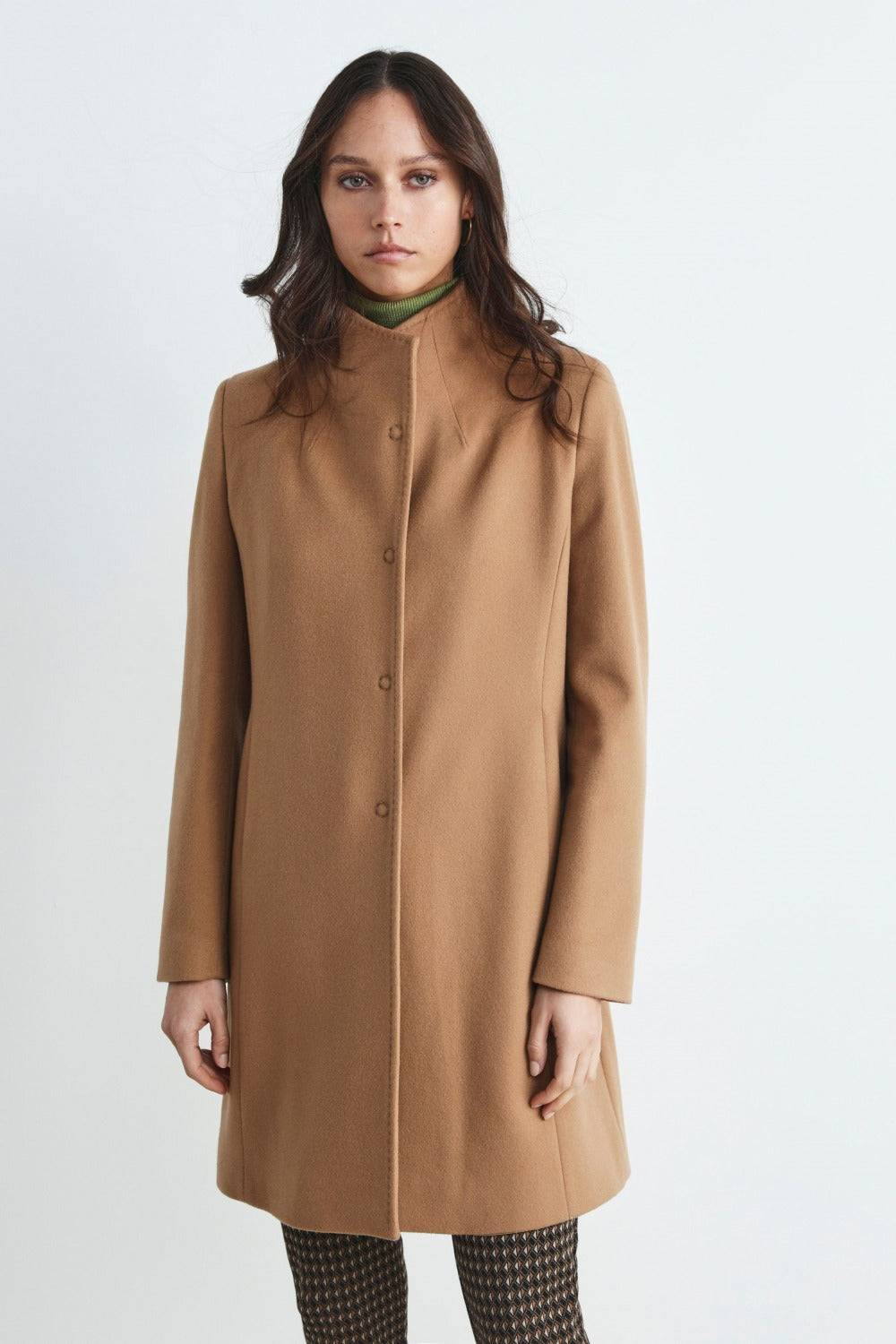 Women's wool coat - CAMEL