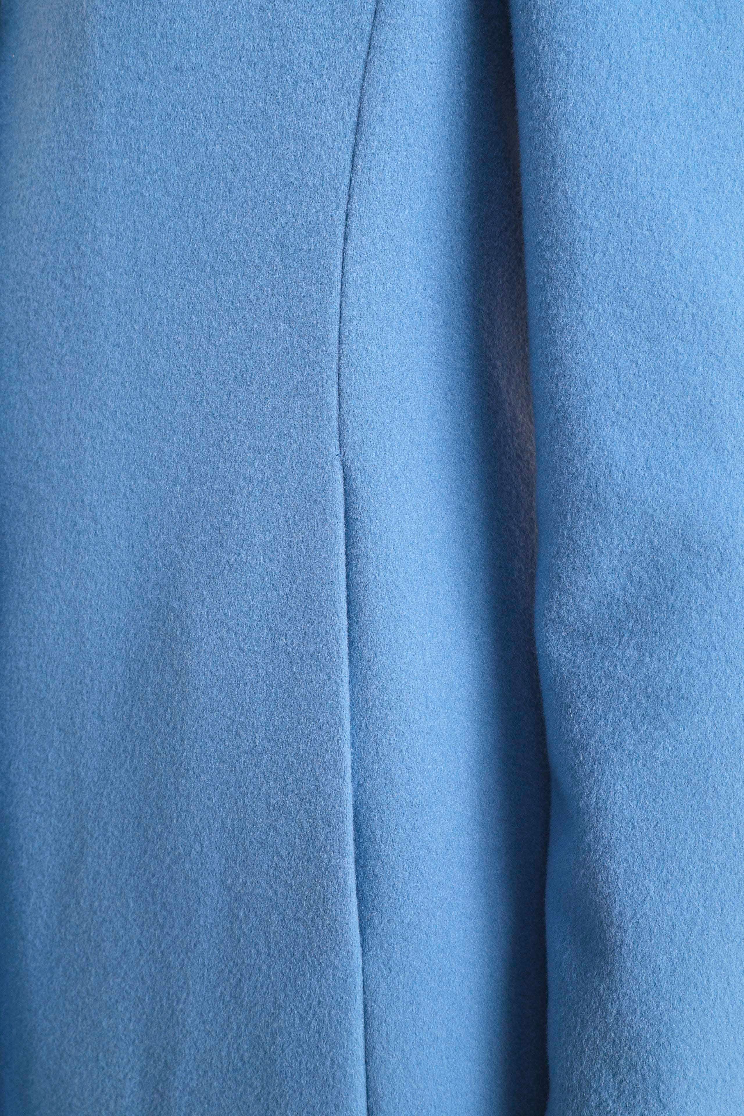 Manteau en laine pour femme - Bleu clair