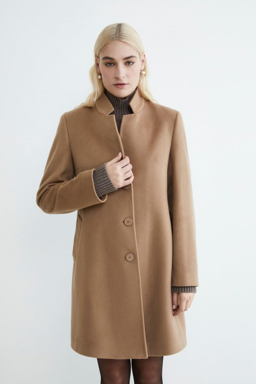 Women’s cashmere coat - CAMEL