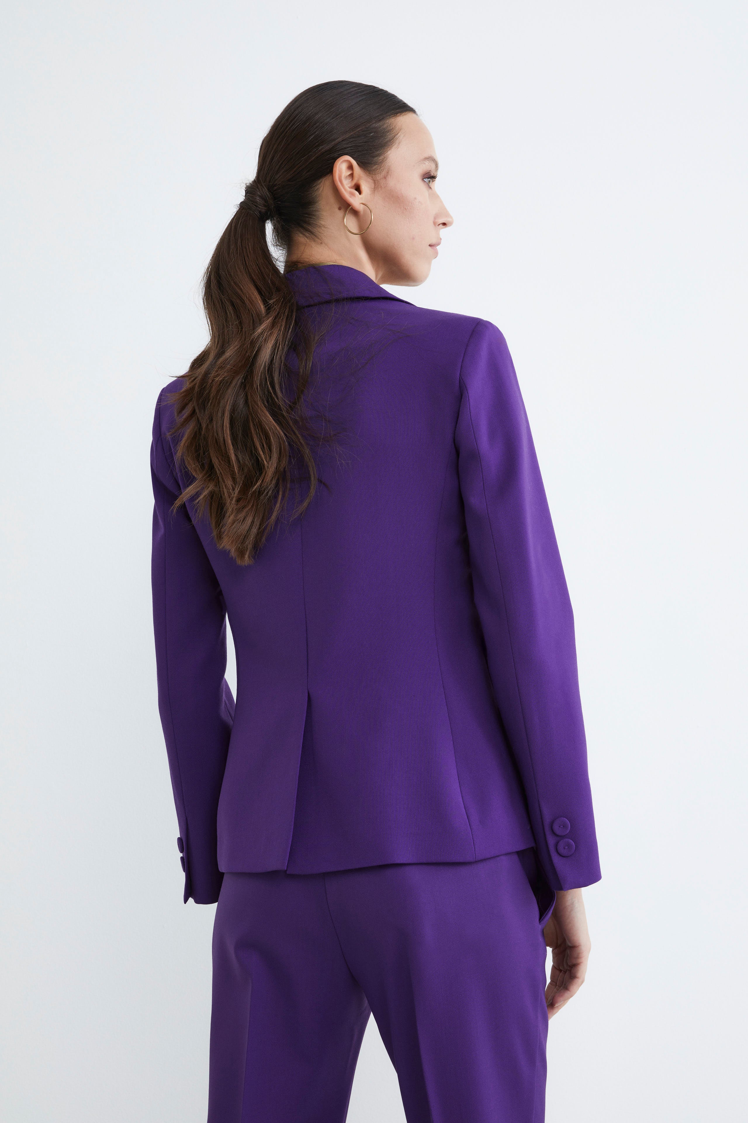 Tailleur en laine pour femmes - Pourpre