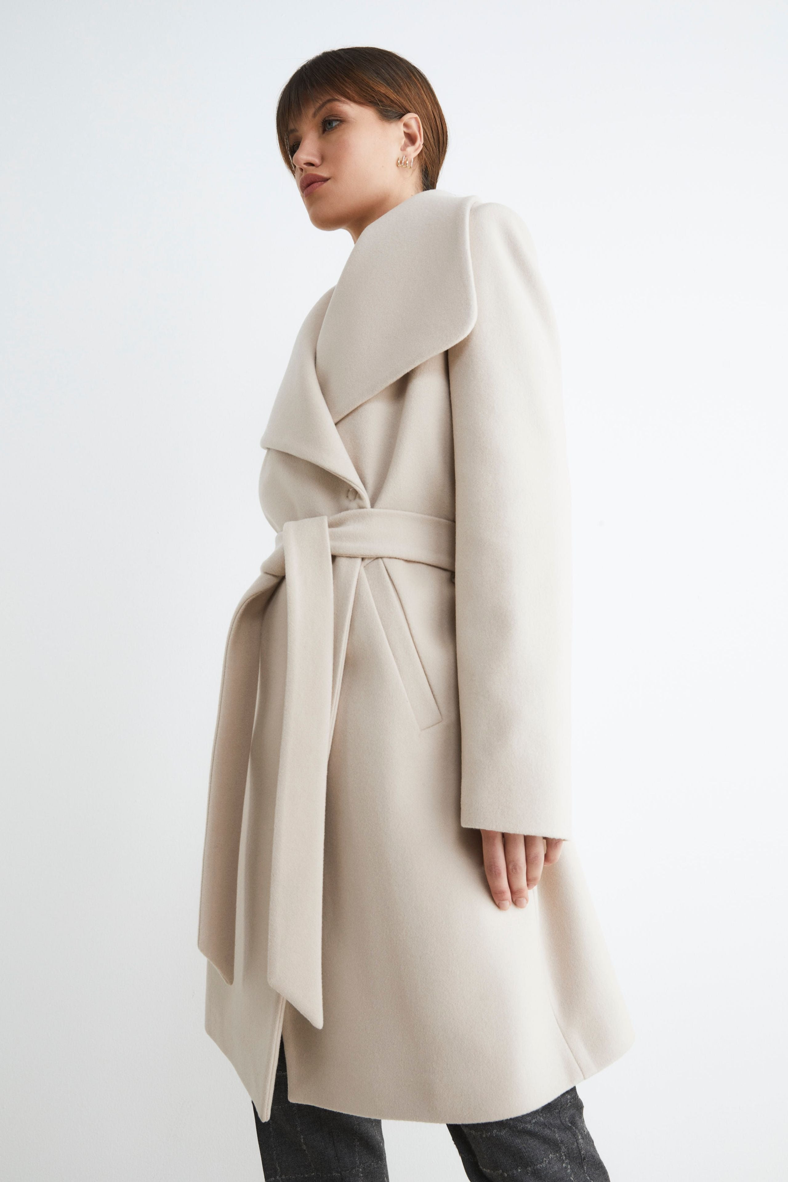 Long belted coat - Beige