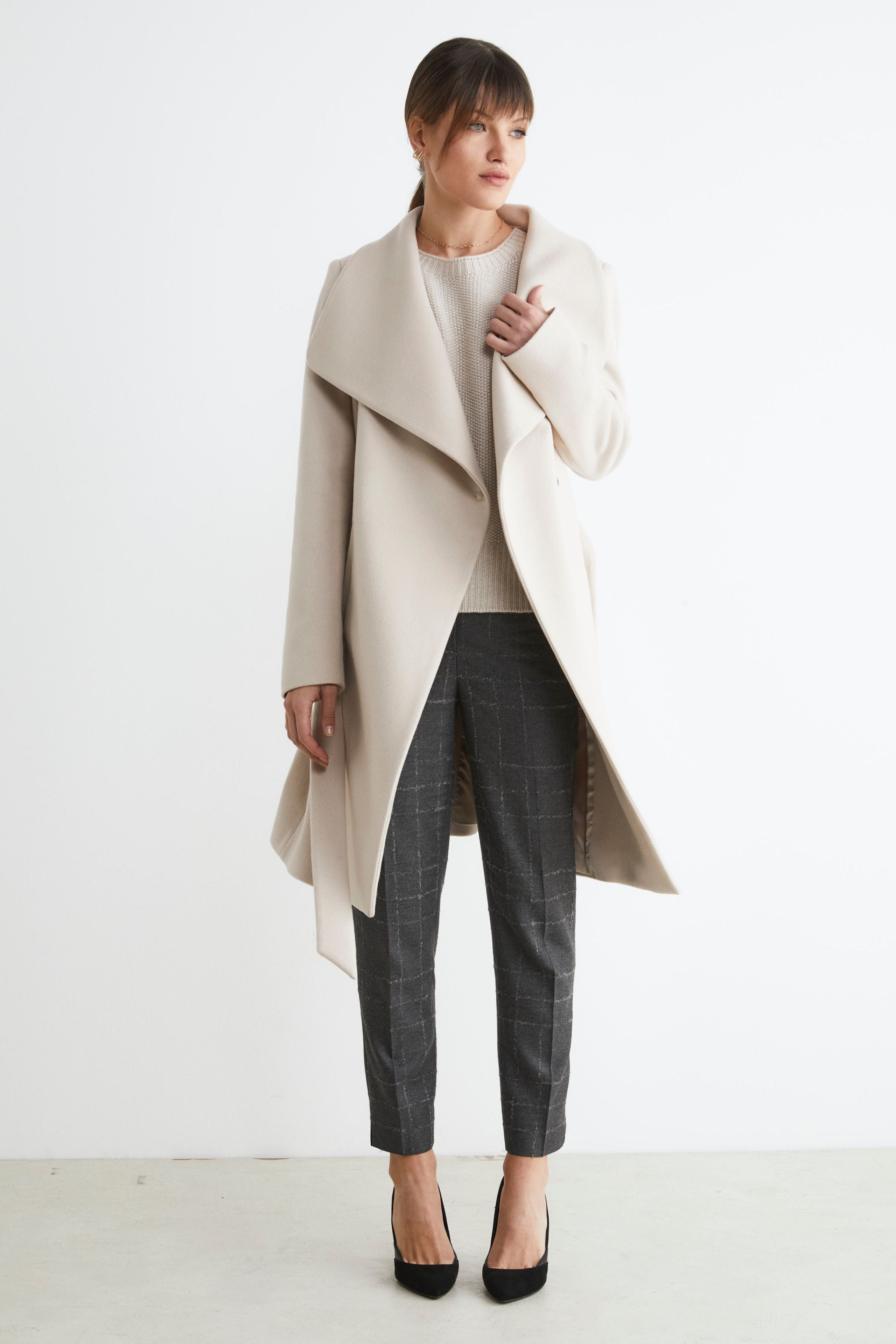 Long belted coat - Beige