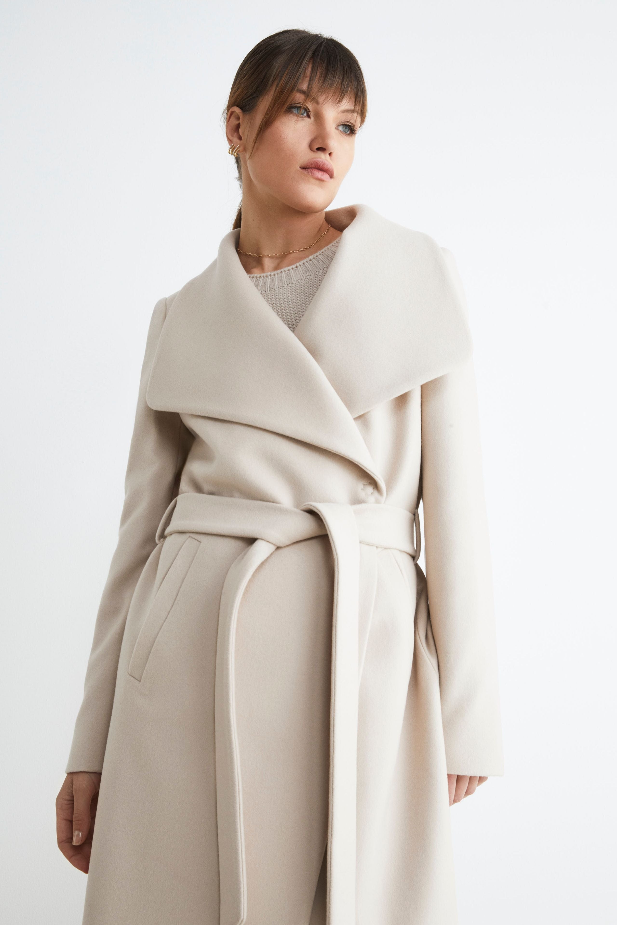 Long belted coat - Beige