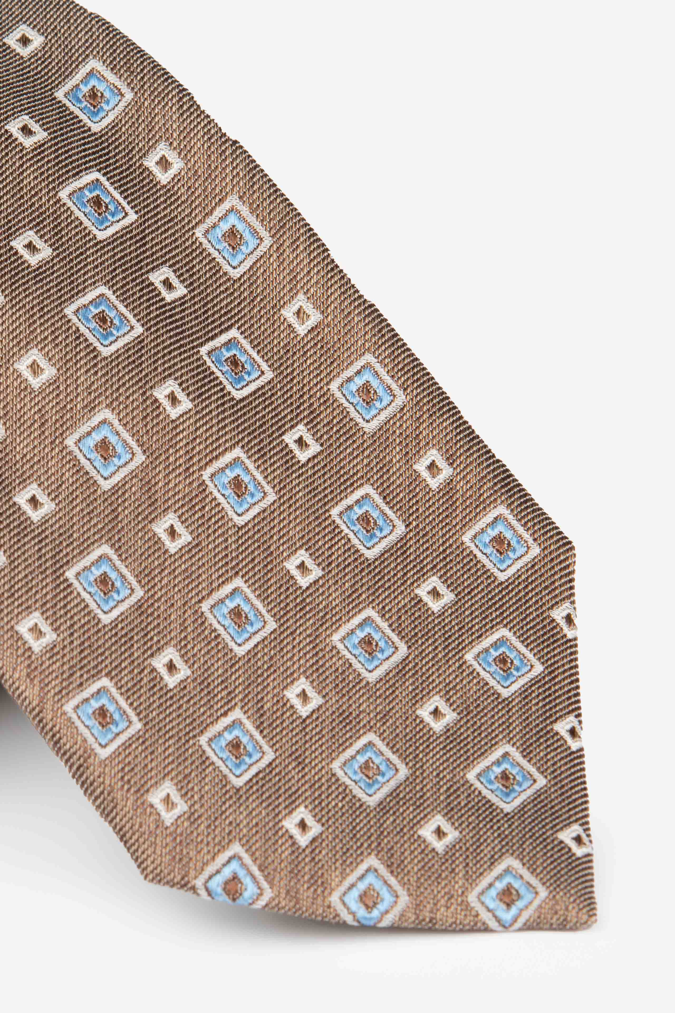 Ceremonial plaid tie - Brown pattern