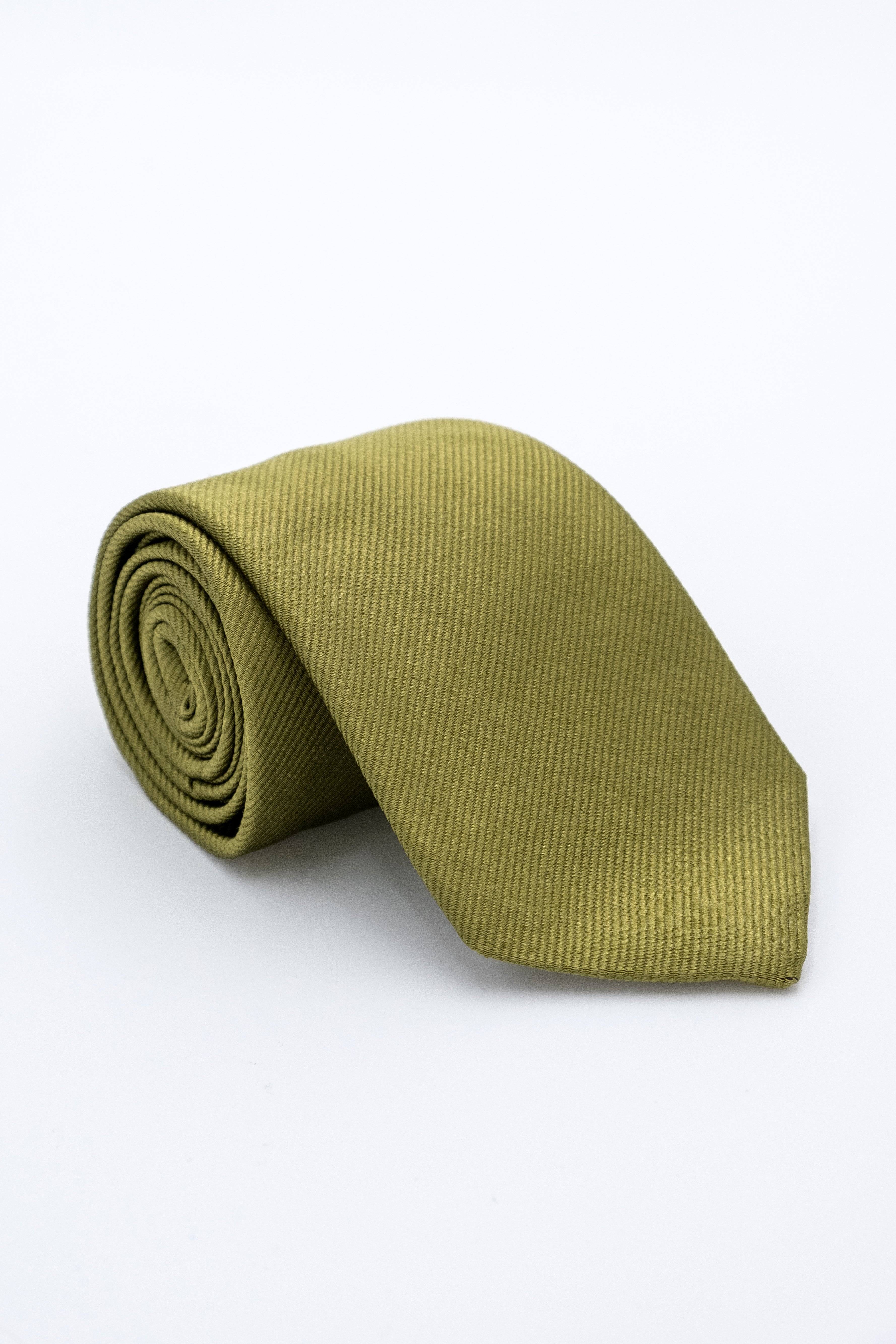 Elegant Silk Tie - GREEN BROWN