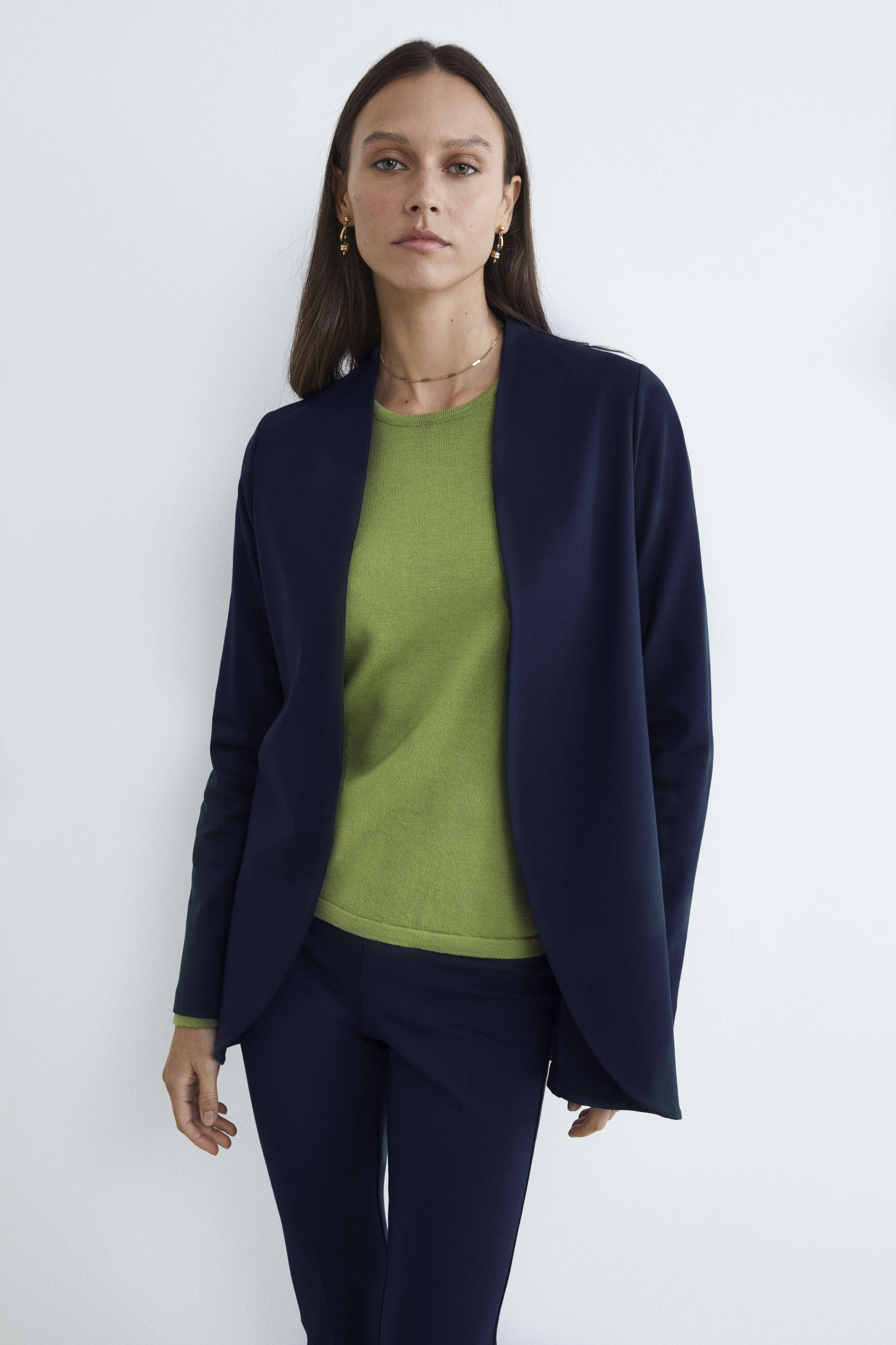 Lässiger Damen-Blazer - Marineblau