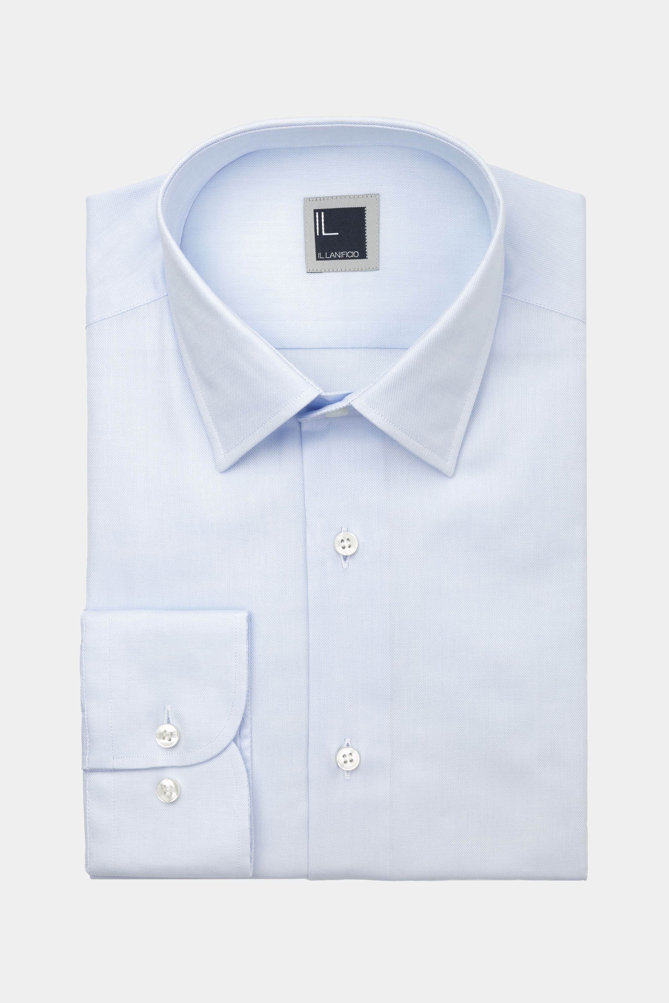 Oxford cotton shirt regular fit - Light blue