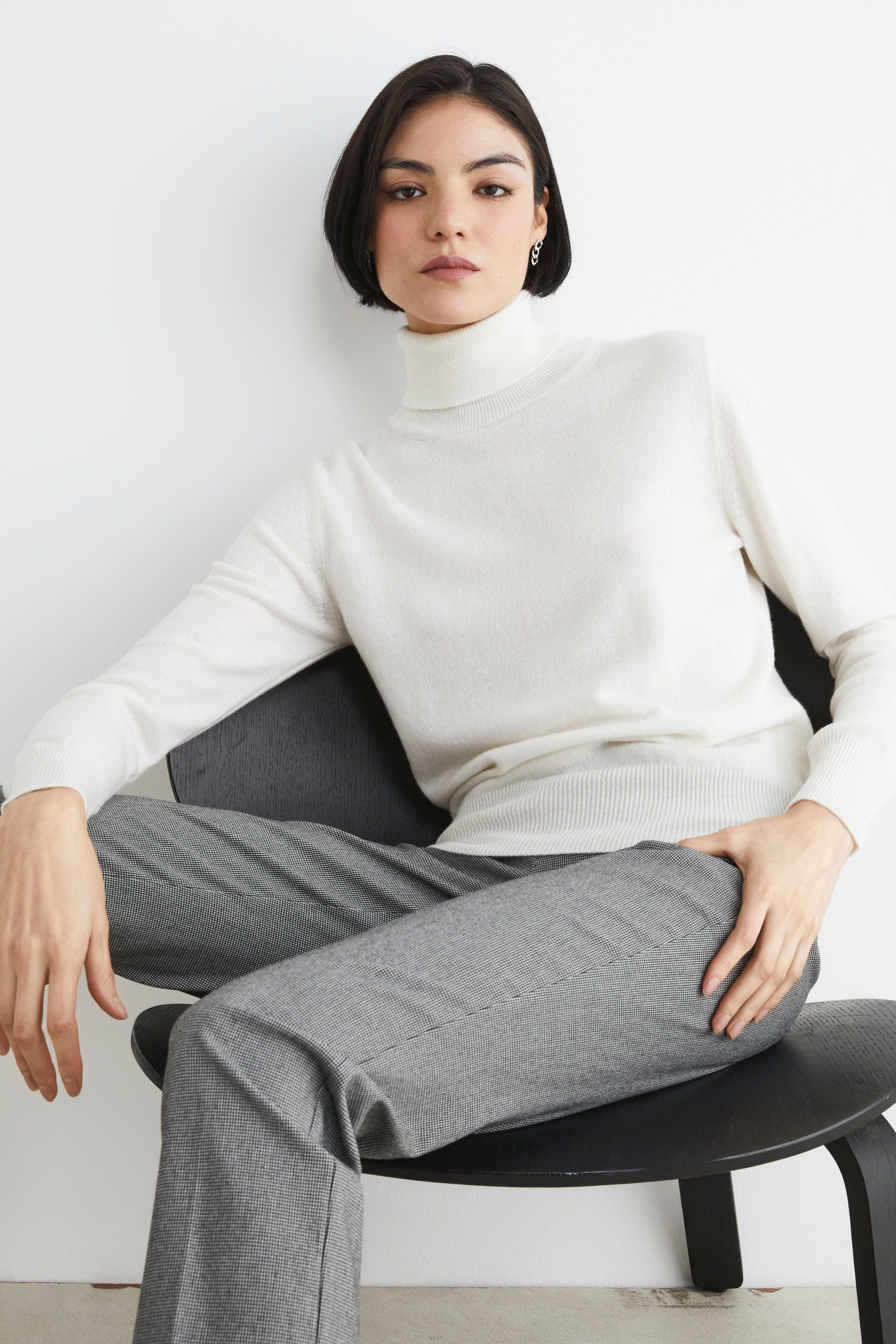 Dolcevita in cashmere - LATTE - Shop Online - Il Lanificio